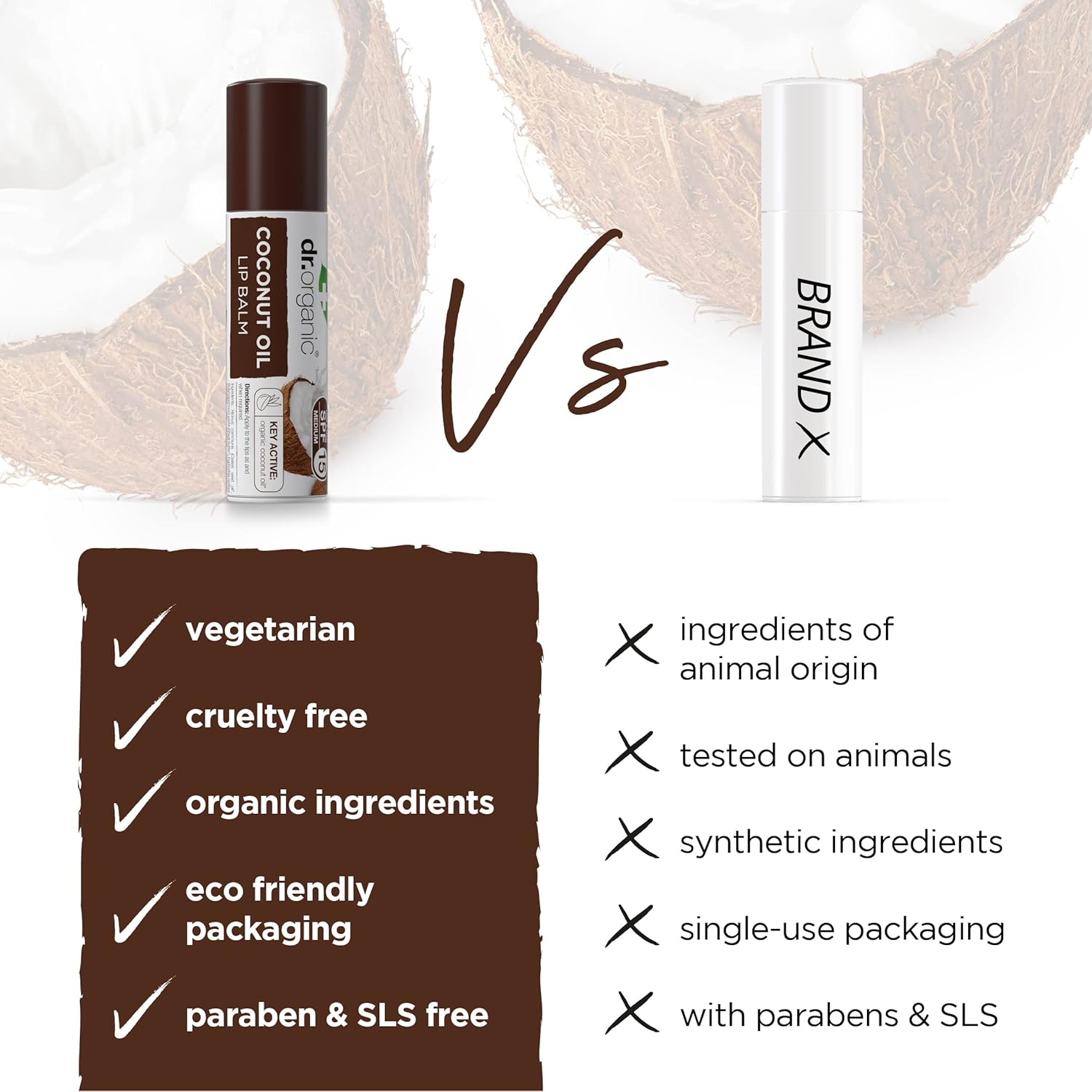 Dr Organic Coconut Oil Lip Balm 5.7ml