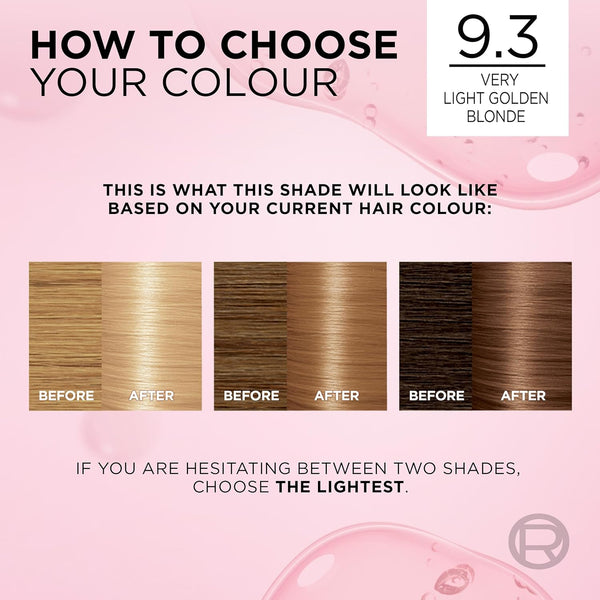 Loreal  Excellence Creme Triple Care Colour 9.3 Natural Light Golden Blonde
