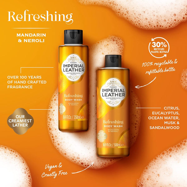 Cussons Imperial Leather Mandarin And Neroli Refreshing Body Wash 250ml / 500ml