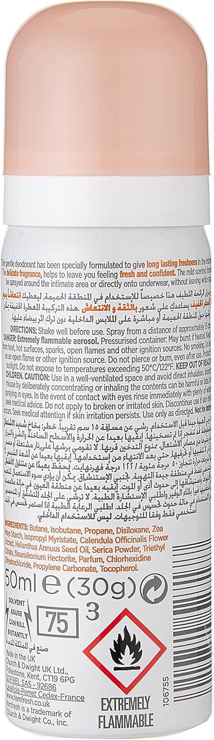 Fem Fresh Intimate Skin Care Freshness Deodorant Spray 50ml - Afro Hair Boutique