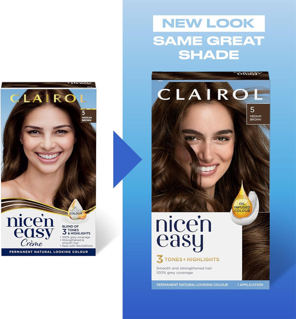 Clairol Nice N Easy Permanent Hair Color 5A Medium Ash Brown