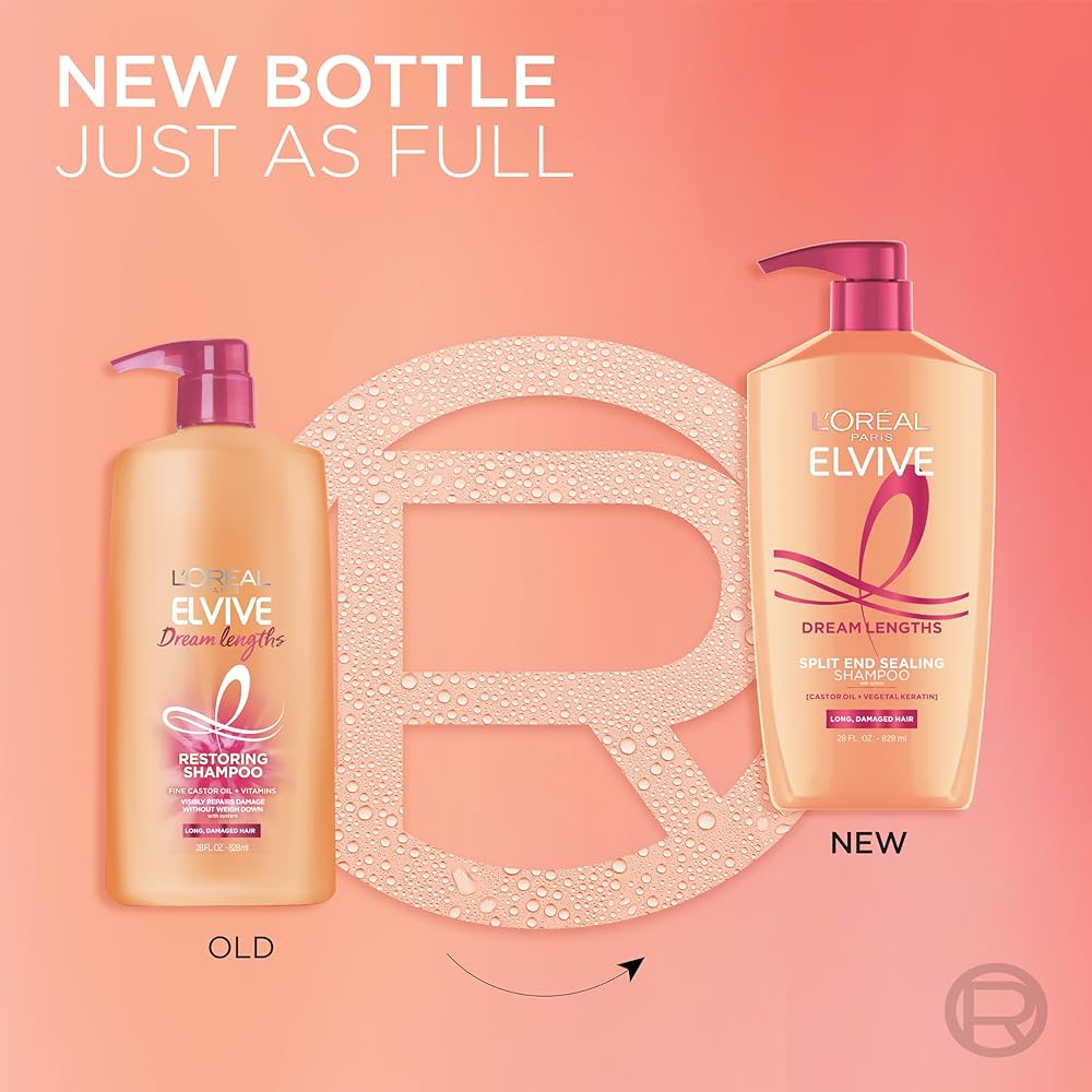 Loreal Paris Elvive Dream Lengths Restoring Shampoo All Sizes