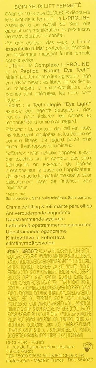 Decleor Paris Prolagene Lift And Firm Eye Care 15ml
