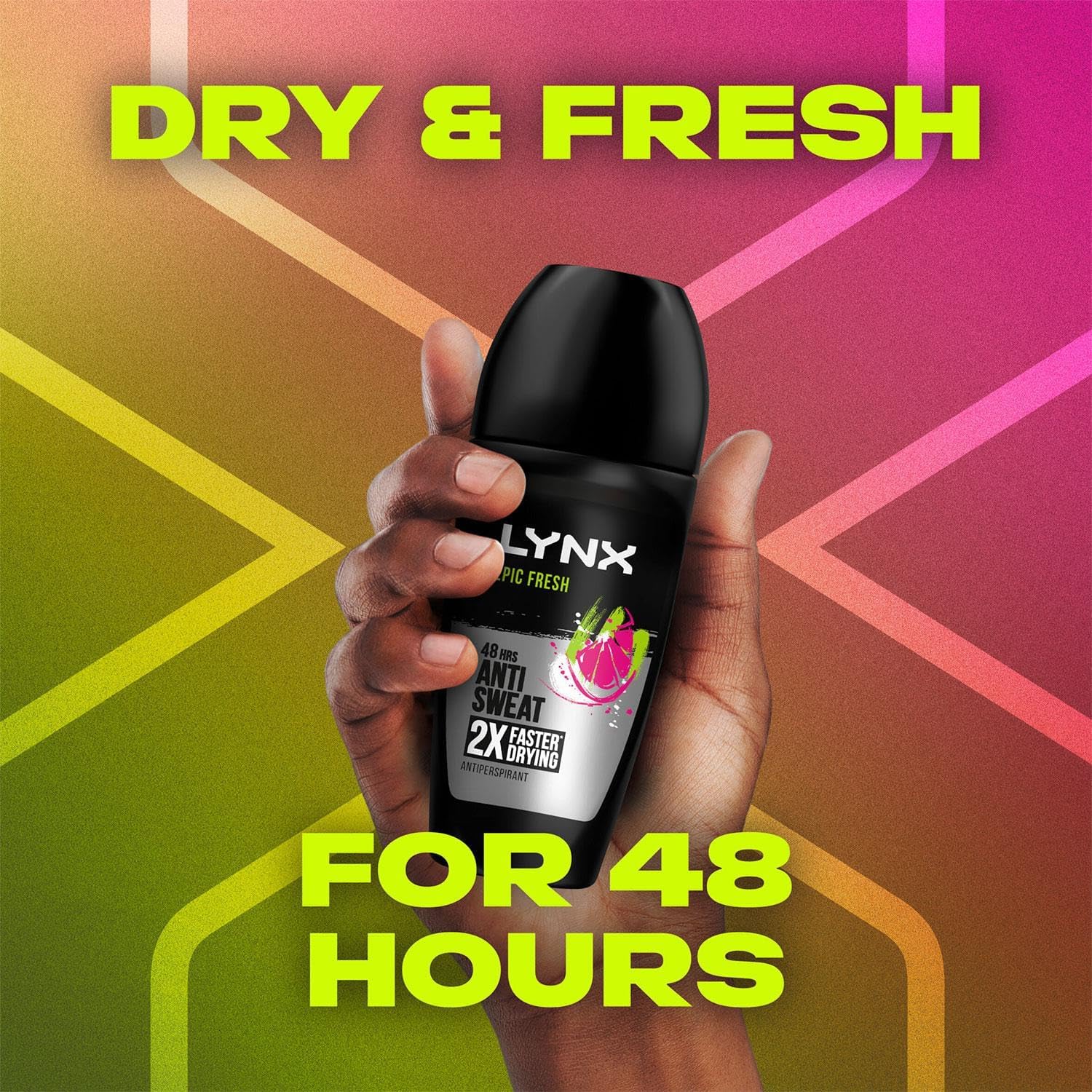 Lynx Epic Fresh Anti Sweat Deodorant Roll On 50ml