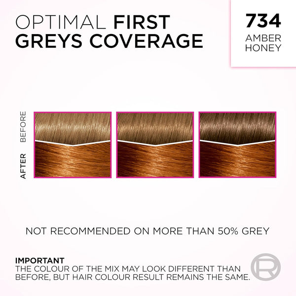 Loreal Paris Casting Creme Gloss Conditioning Colour 734 Amber Honey