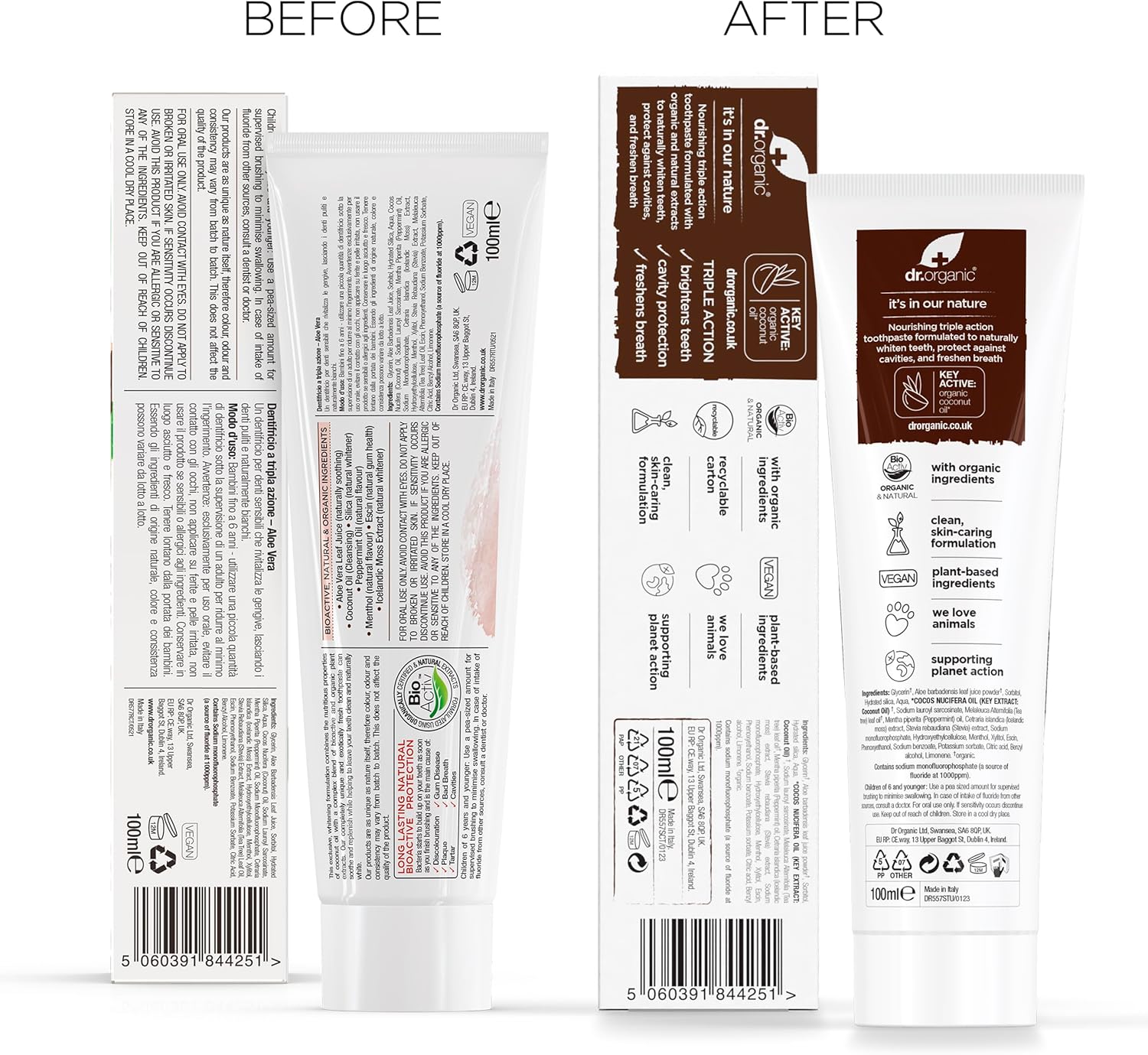 Dr Organic Organic Coconut Oil Toothpaste 100ml