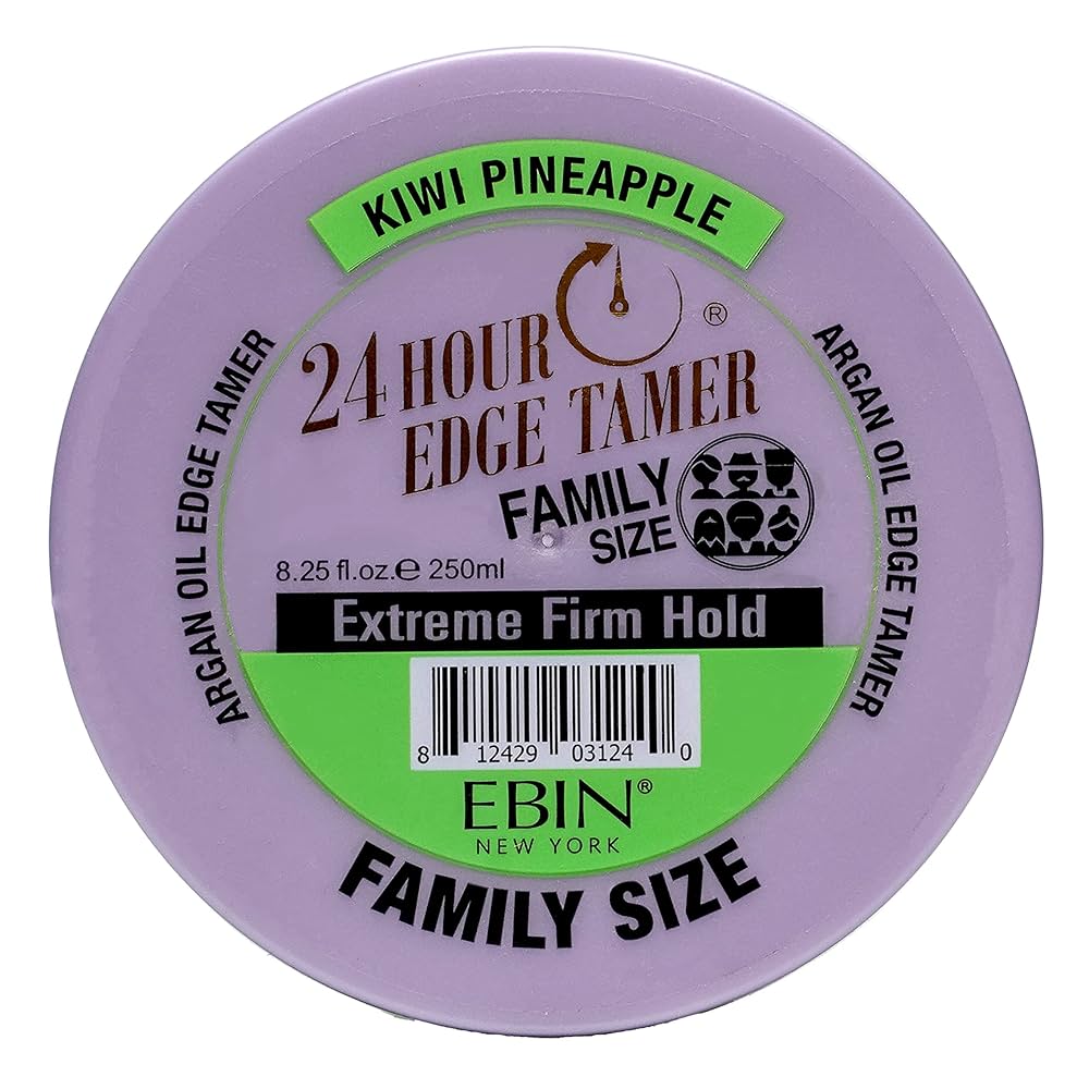 EBIN 24 Hour Kiwi Pineapple Extreme Firm Hold Edge Tamer 15ml / 80ml / 250ml - Afro Hair Boutique