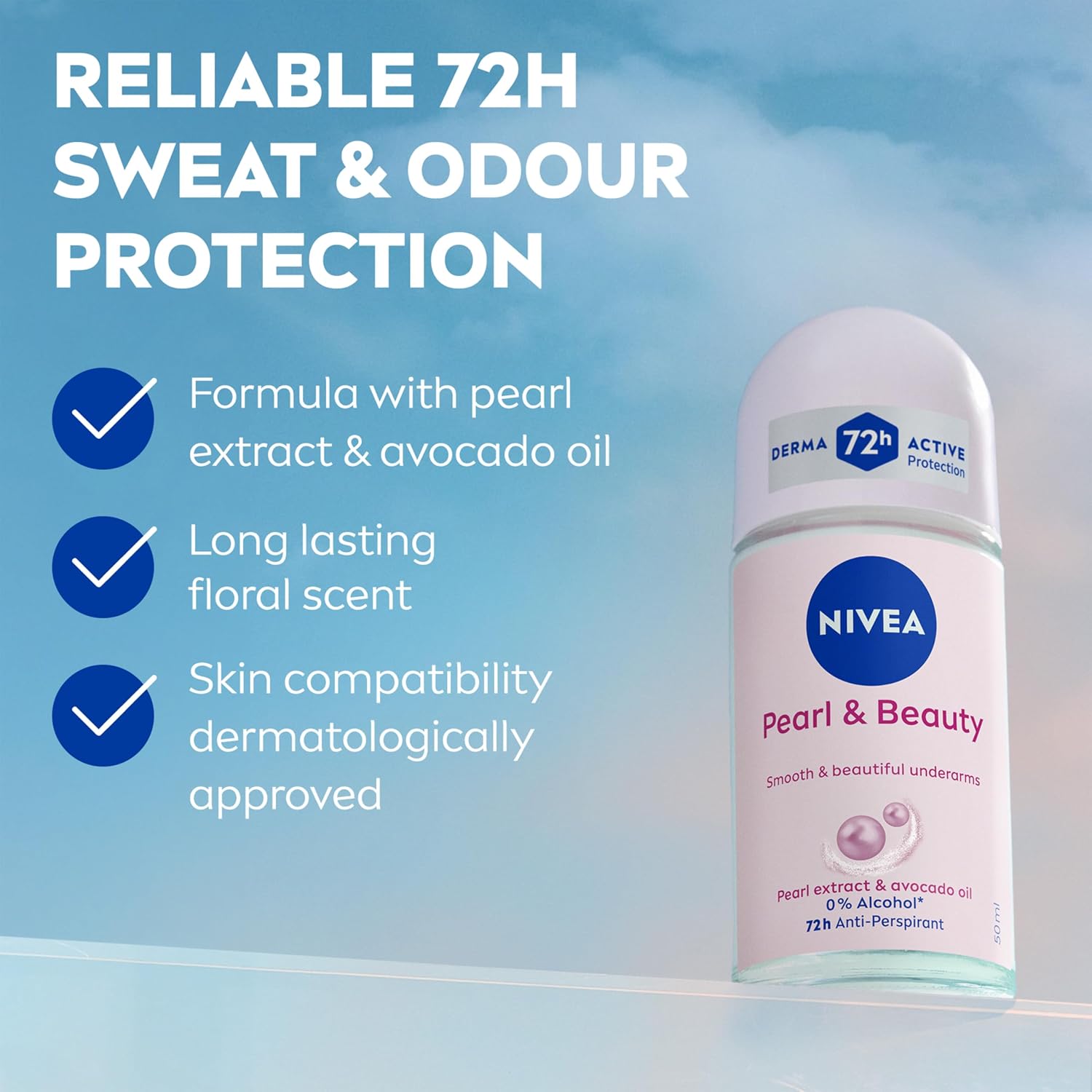 Nivea Pearl And Beauty Deodorant Roll On 50ml