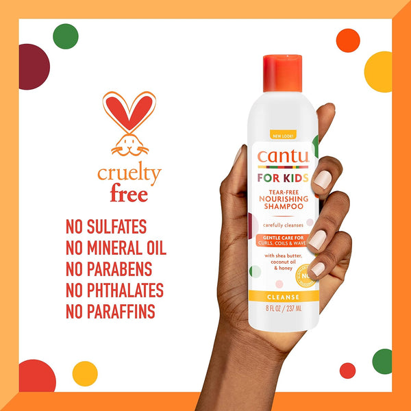 Cantu Care For Kids Tea Tree Nourishing Shampoo 237ml - Afro Hair Boutique