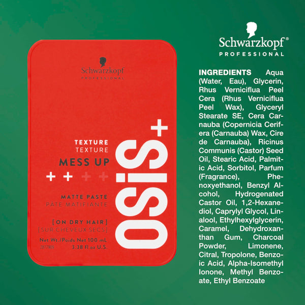 Schwarzkopf Osis Plus Mess Up Hair Texture Matt Gum - 100ml