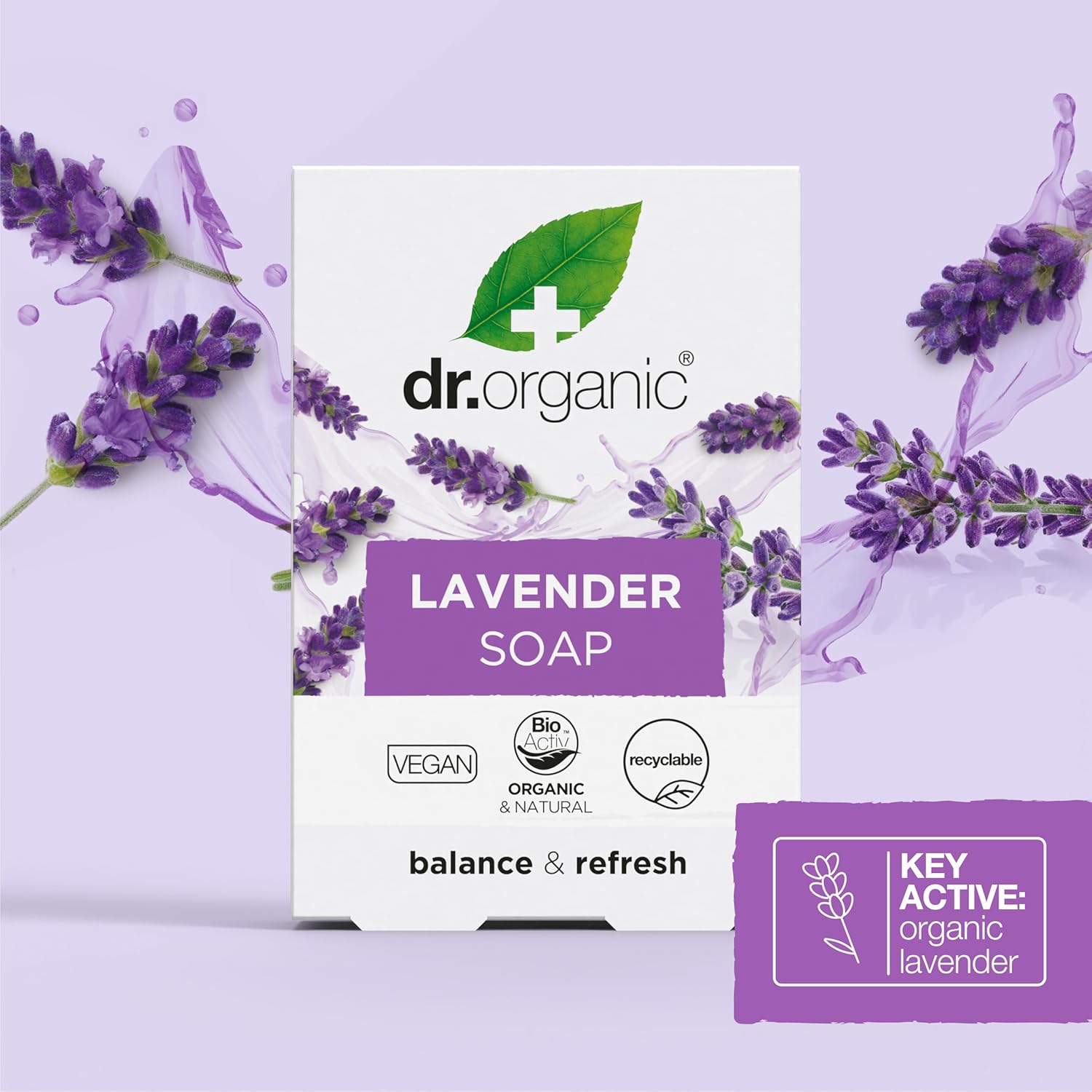 Dr Organic Organic Lavender Cleansing Soap 100g