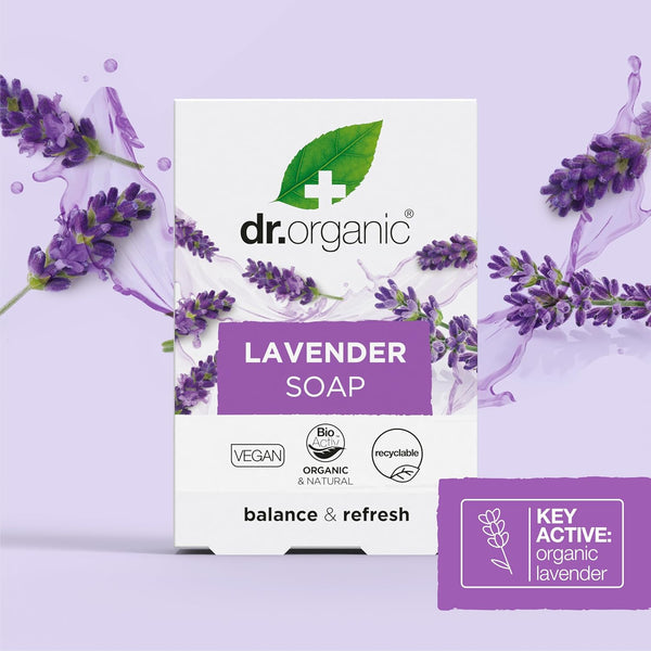 Dr Organic Organic Lavender Cleansing Soap 100g