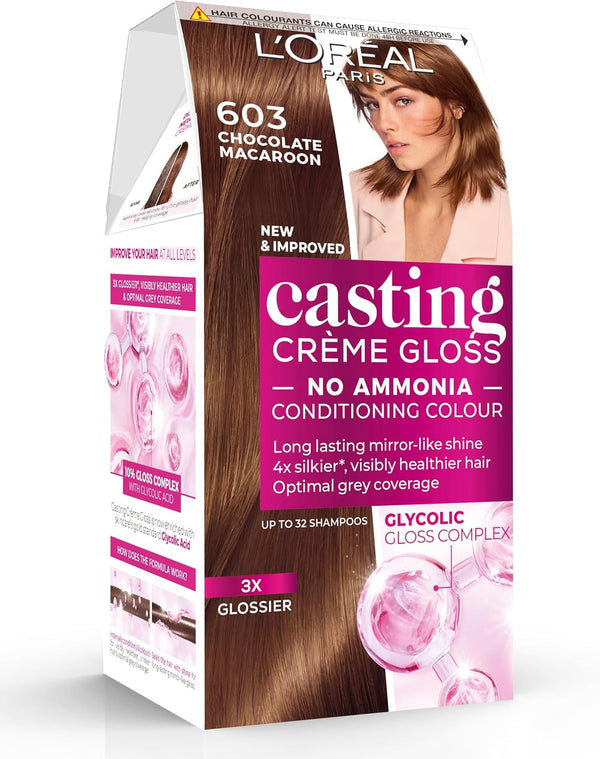 Loreal Paris Casting Creme Gloss Conditioning Color 603 Chocolate - Afro Hair Boutique