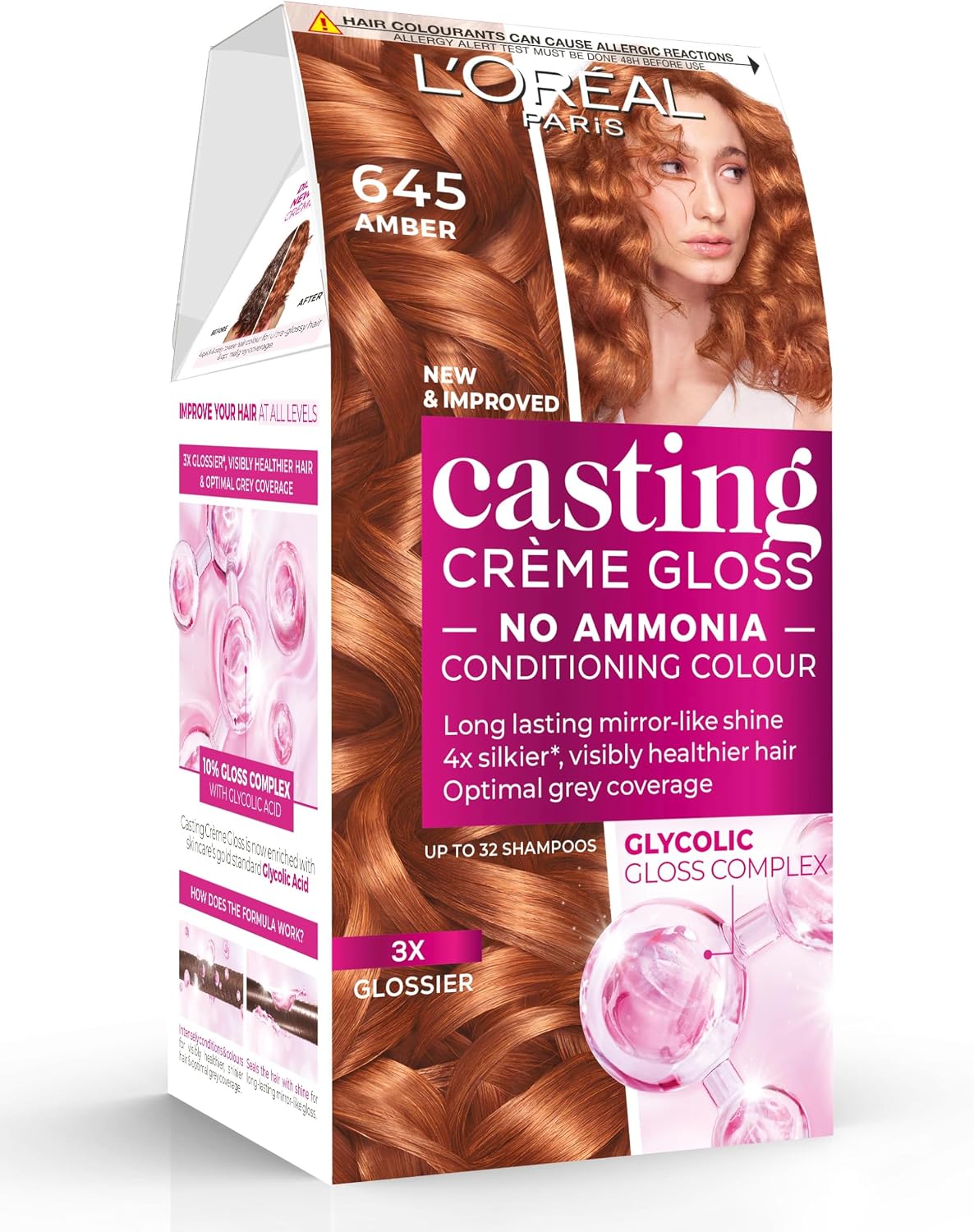 Loreal Paris Casting Creme Gloss Conditioning Color 645 Amber