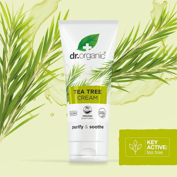 Dr Organic Bioactive Skincare Organic Tea Tree Cream 50ml - Afro Hair Boutique