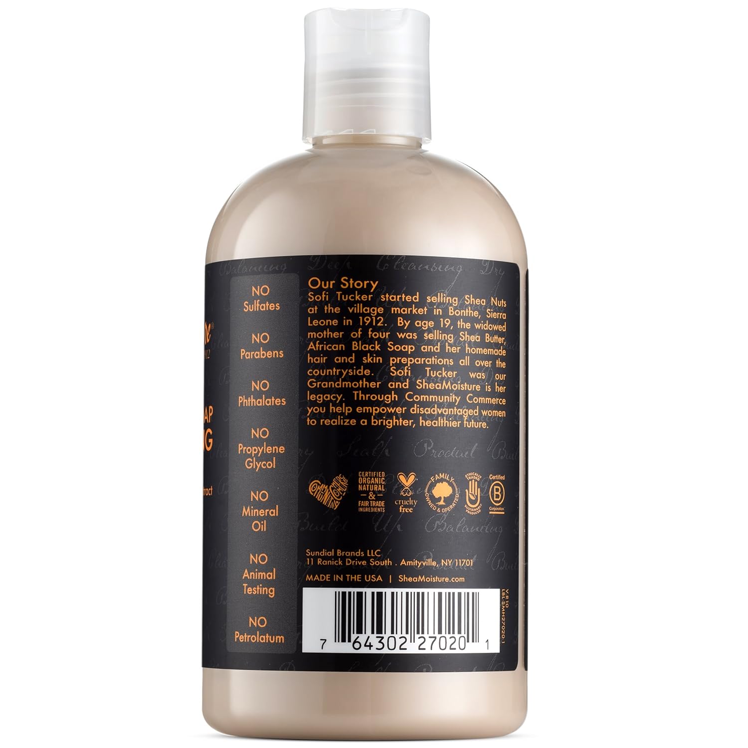 Shea Moisture African Black Deep Cleansing Shampoo 118ml / 384ml