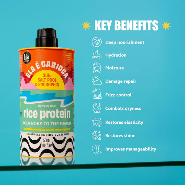 Lola Cosmetic Ela E Carioca 3In1 Rice Protein Damage Control Hair Treatment 500ml
