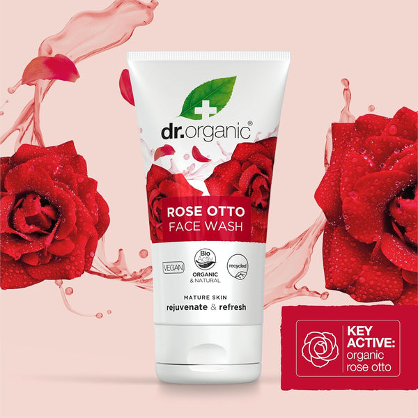 Dr Organic Bioactive Skincare Organic Rose Otto Face Wash 150ml