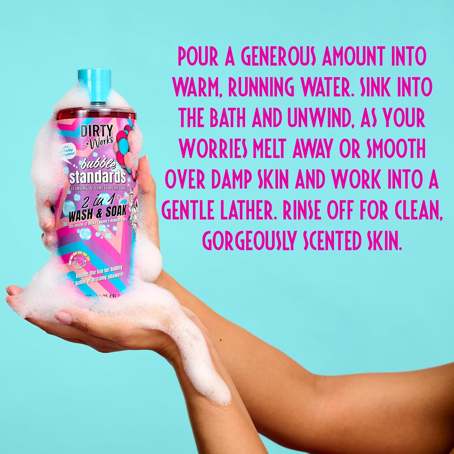 Dirty Works Bubble Standards 2 In 1 Wash And Soak 750ml