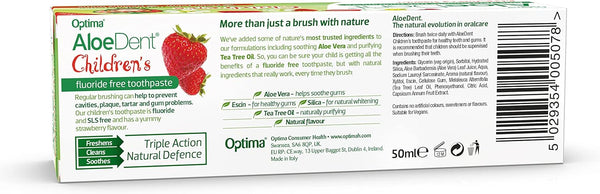 Aloedent Aloe Vera Flouride Free Toothpaste 50ml