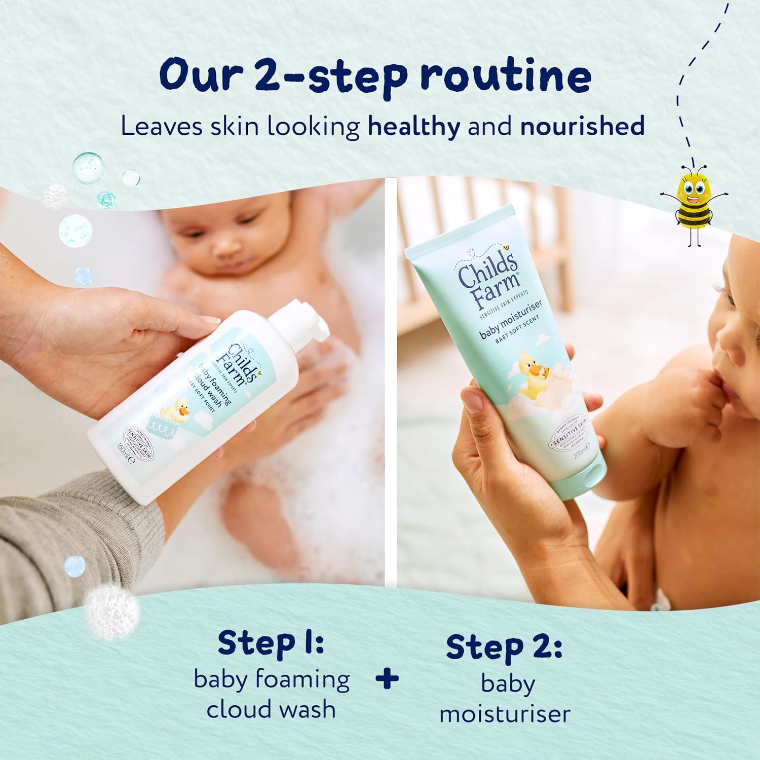 Childs Farm Baby Foaming Cloud Wash Baby Soft Scent 160ml