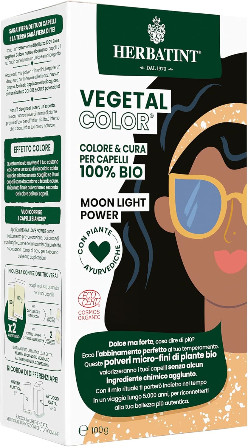 Herbatint Vegetal Organic Hair Color Moon Light Power 100g - Afro Hair Boutique