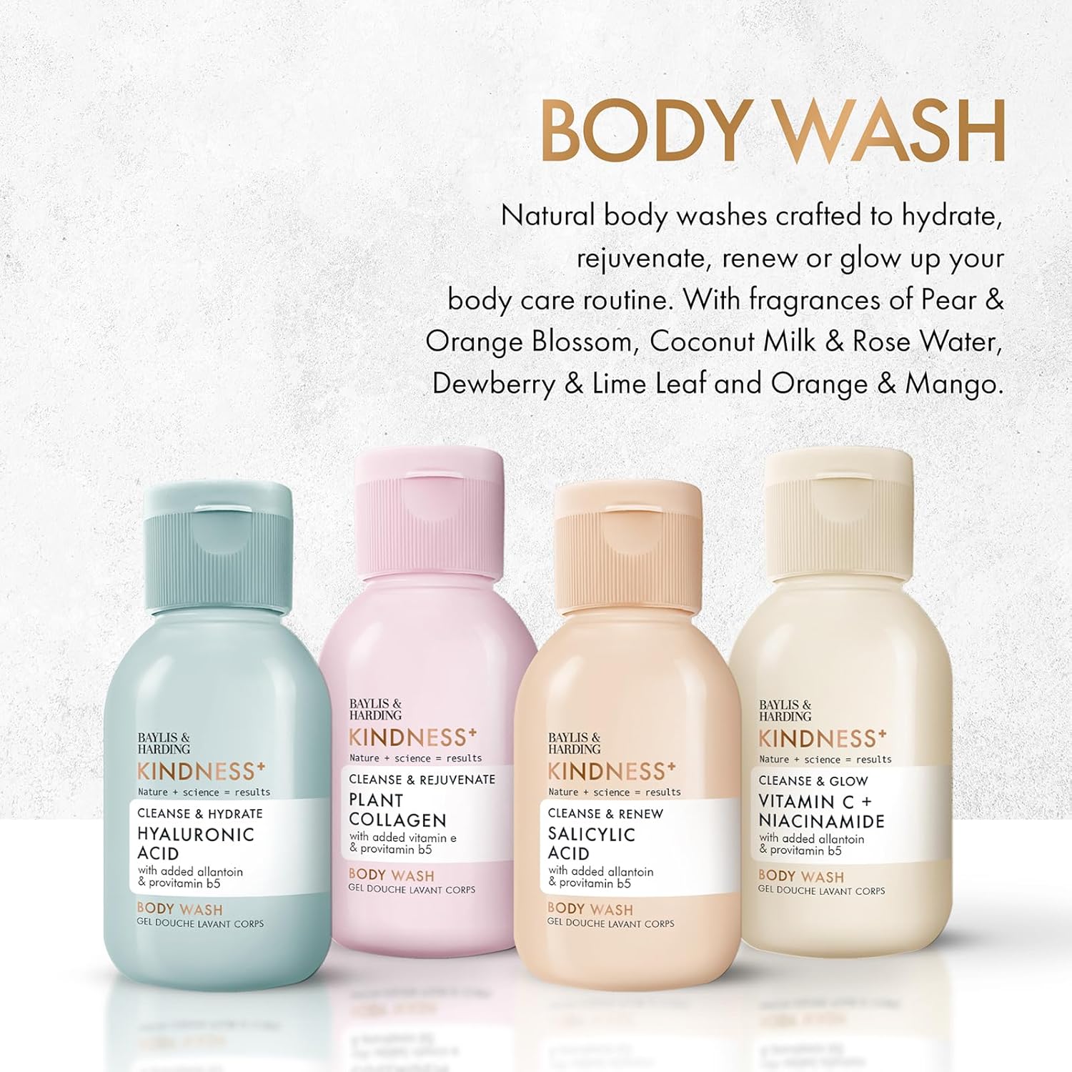 Baylis And Harding Kindness Natural Body Wash Collection Discovery Set