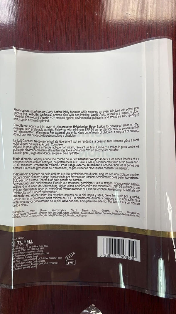 Mitchell Neoprosone Brightening Body Lotion With Alpha Arbutin 500ml