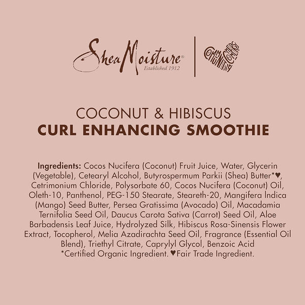 Shea Moisture Coconut And Hibiscus Curl Enhancing Smoothie 326g / 454g - Afro Hair Boutique