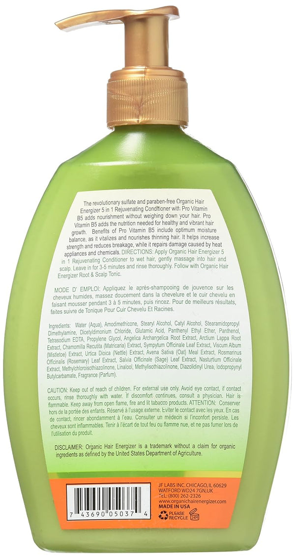 Organic Hair Energizer 5 In 1 Rejuvenating Conditioner 385ml