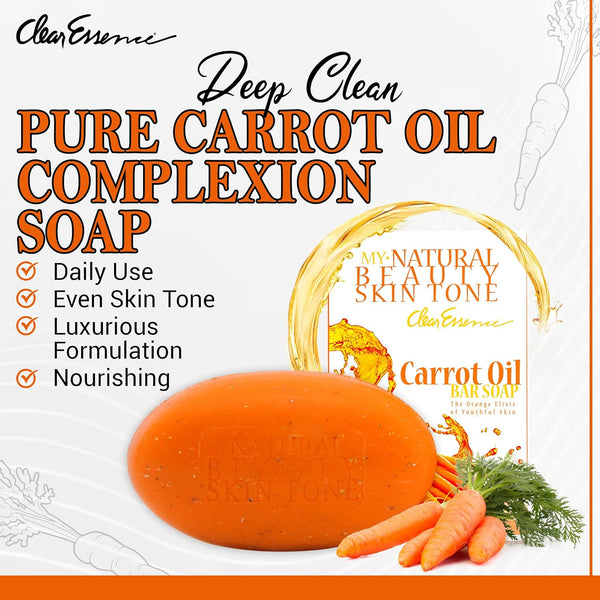 Clear Essence My Natural Beauty Skin Tone Carrot Oil Soap 173g