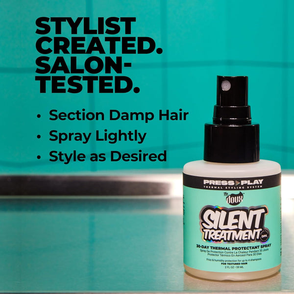 The Doux Silent Treatment 30 Day Thermal Protectant Spray 59ml - Afro Hair Boutique