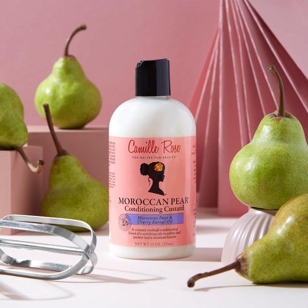 Camille Rose Naturals Moroccan Pear Conditioning Custard 355ml - Afro Hair Boutique