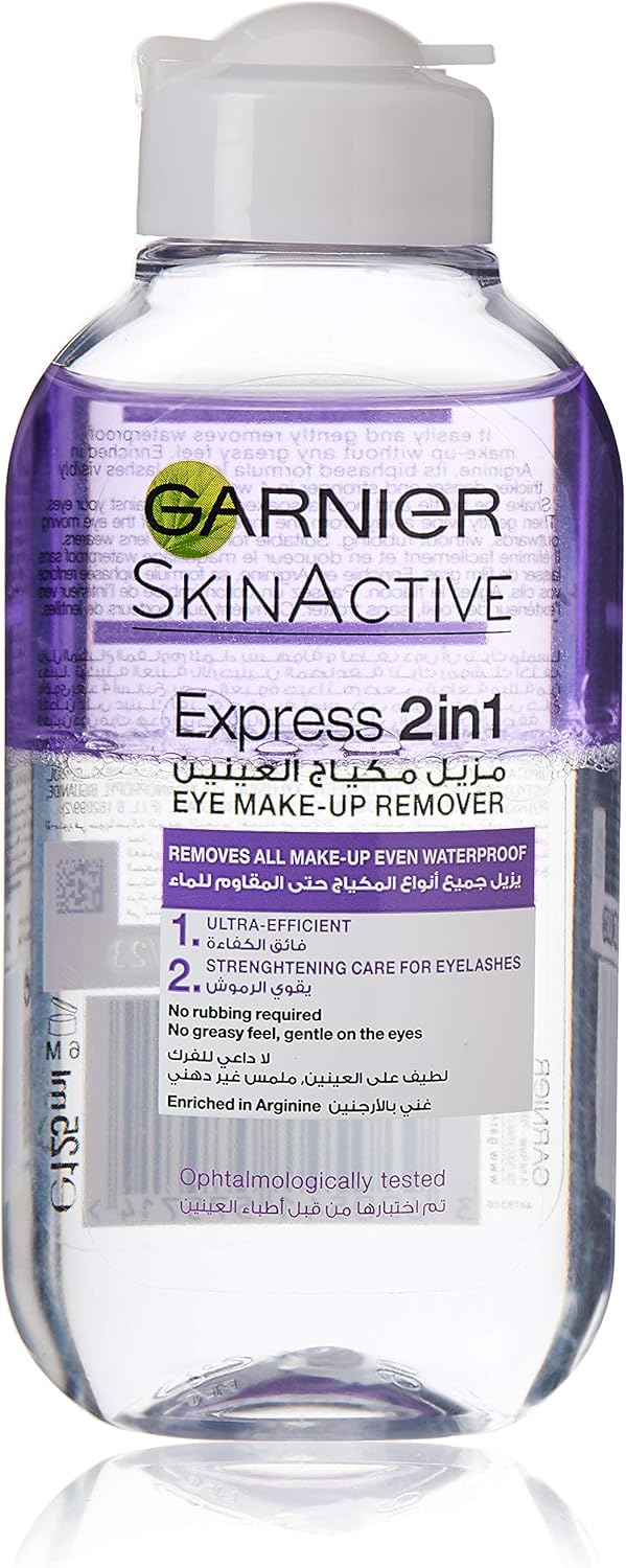 Garnier Skin Active Express 2 In 1 Eye Make Up Remover 125ml
