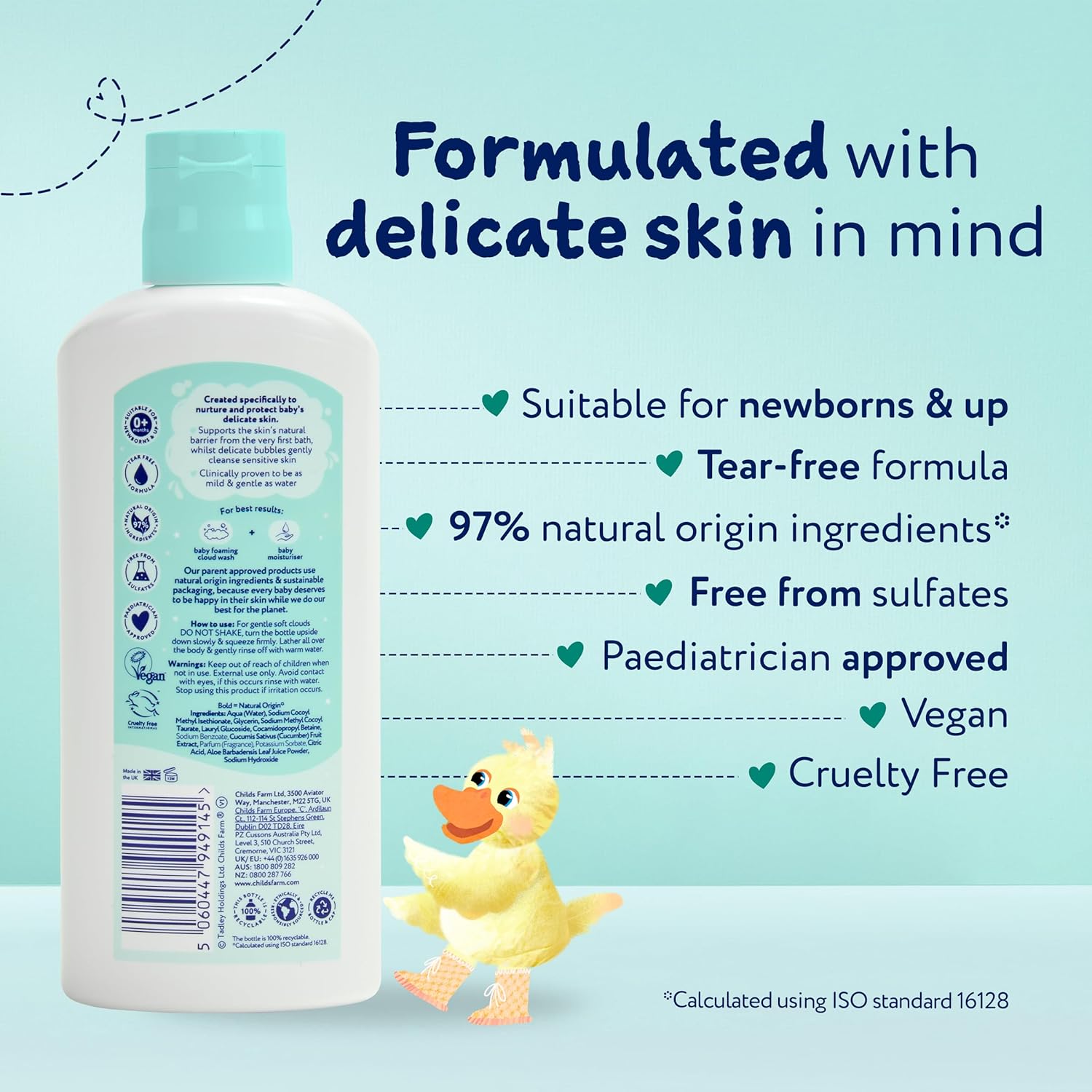 Childs Farm Baby Foaming Cloud Wash Baby Soft Scent 160ml