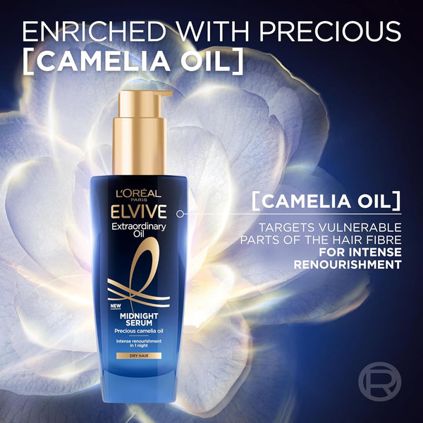 Loreal Paris Elvive Extraordinary Oil Midnight Serum 100ml - Afro Hair Boutique