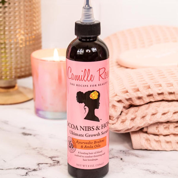 Camille Rose Naturals Cocoa Nibs And Honey Ultimate Strength Serum 240ml - Afro Hair Boutique