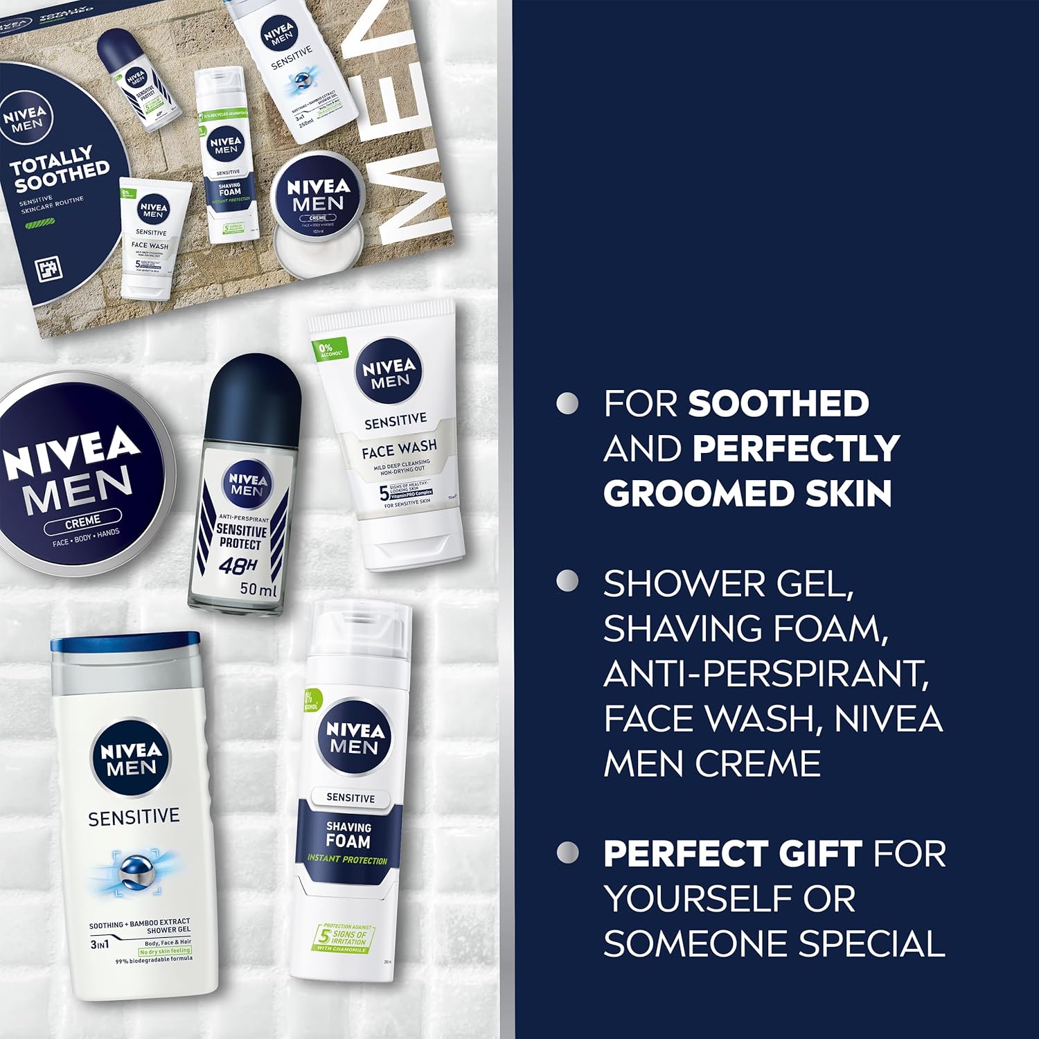 Nivea Men Totally Soothed Sensitive Skincare Gift Set