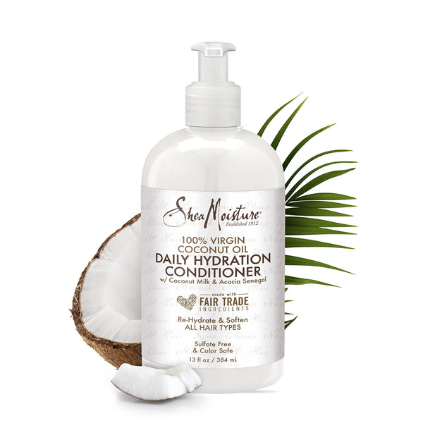 Shea Moisture 100% Virgin Coconut Oil Daily Hydration Conditioner 384ml - Afro Hair Boutique