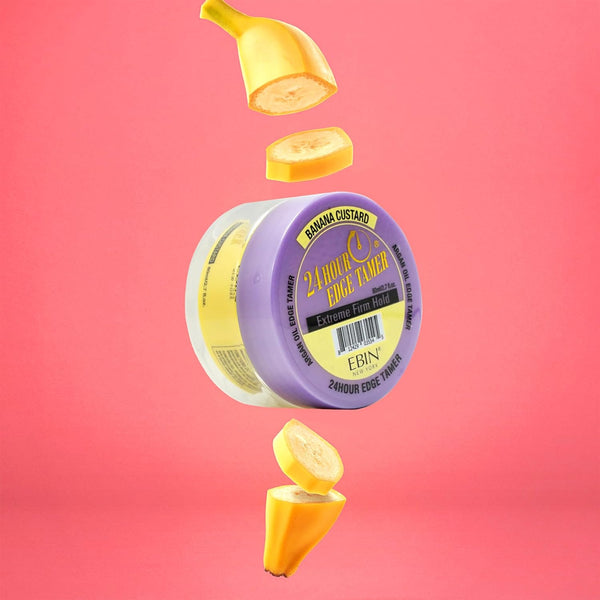 EBIN Newyork 24 Hour Banana Custard Extreme Firm Hold Edge Tamer 15ml / 80ml - Afro Hair Boutique