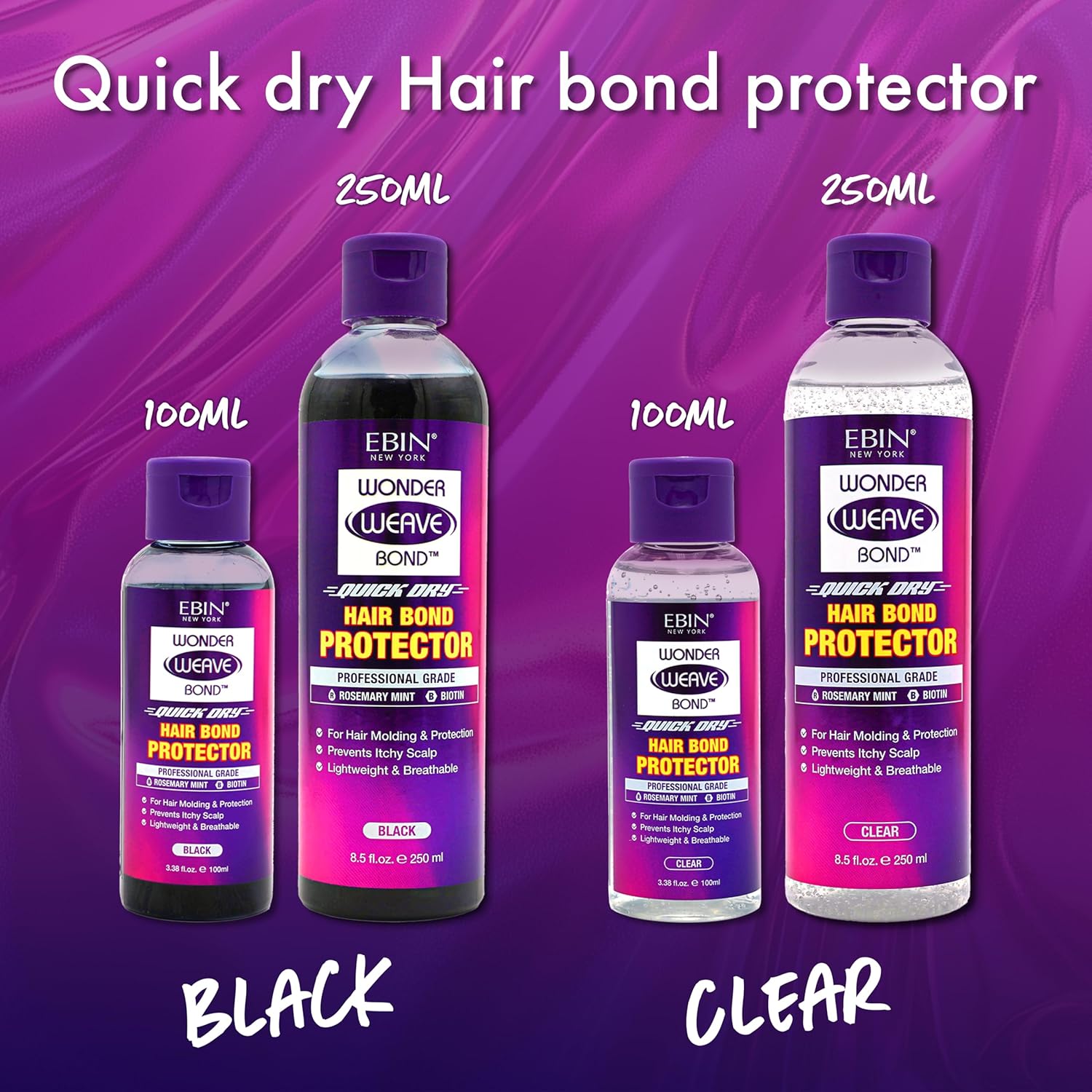 EBIN New York Wonder Weave Bond Hair Bond Protector Clear 100ml / 250ml