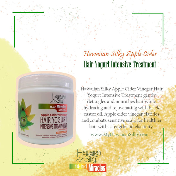 Hawaiian Silky Apple Cider Vinegar Hair Yogurt Intensive Treatment 57g / 454g - Afro Hair Boutique