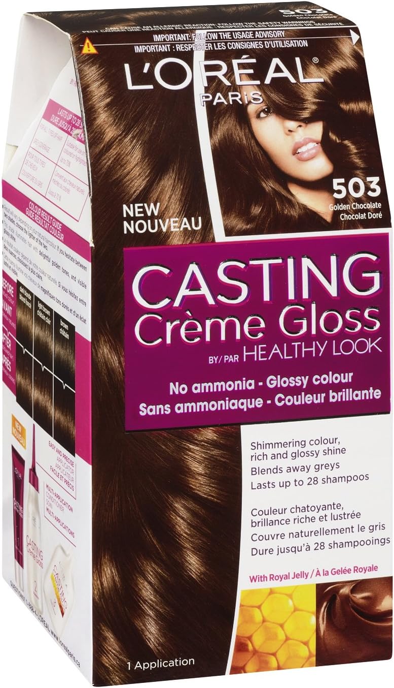 Loreal Casting Creme Gloss Conditioning Color 503 Golden Chocolate - Afro Hair Boutique