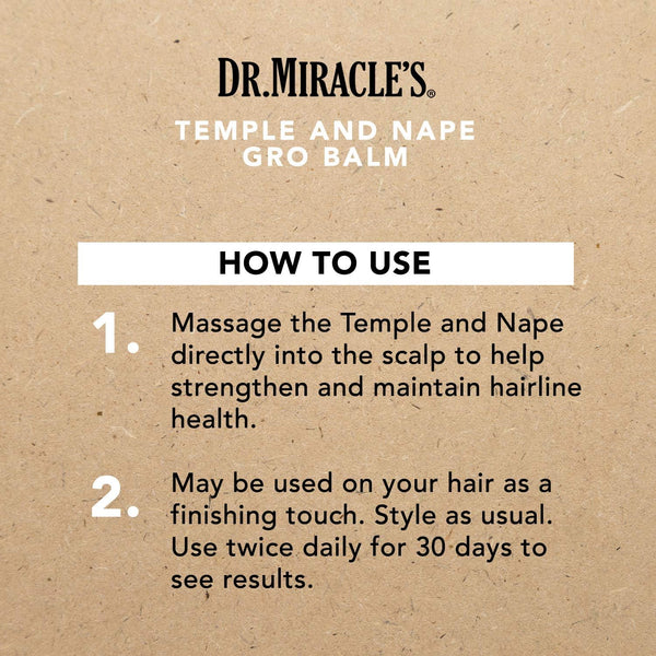 Dr. Miracles Temple And Nape Gro Balm Regular 113g - Afro Hair Boutique