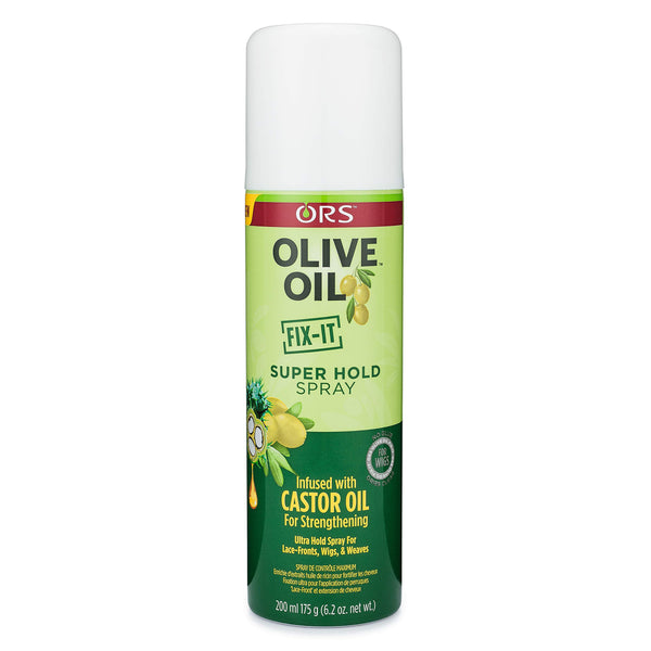 Organic Root Stimulator ORS Olive Oil Super Hold Spray With Castor Oil 200ml - Afro Hair Boutique