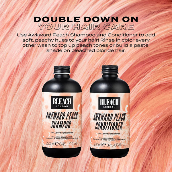 Bleach London Awkward Peach Shampoo 250ml - Afro Hair Boutique