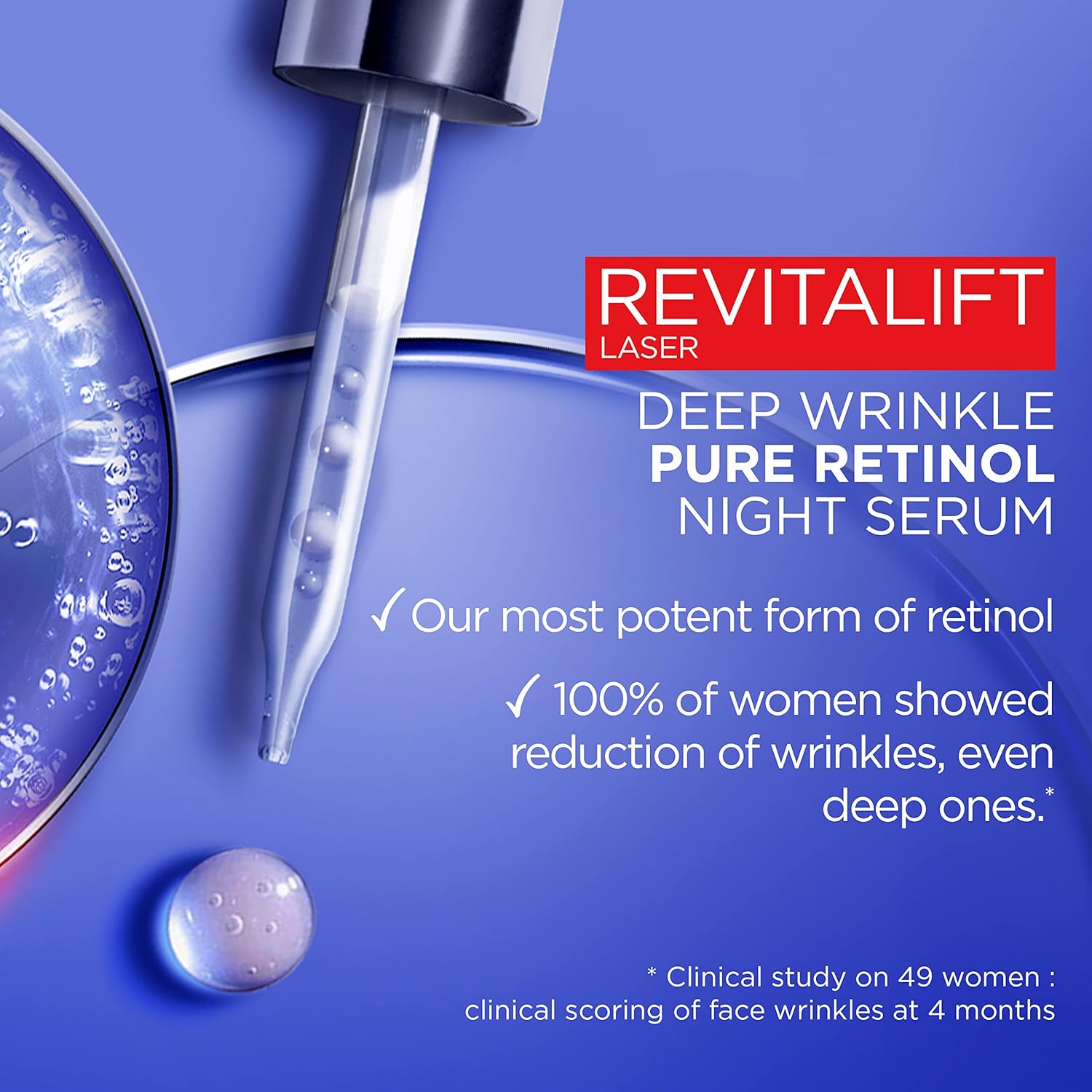Loreal Revitalift Laser Pure Retinol Deep Wrinkle Night Serum 30ml