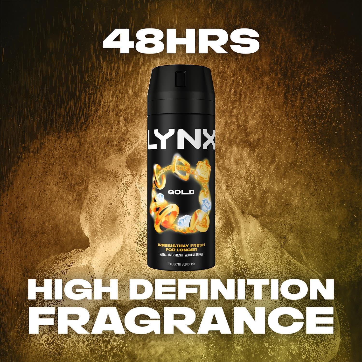 Lynx Gold Oud Wood And Dark Vanilla Deodorant Bodyspray 150ml