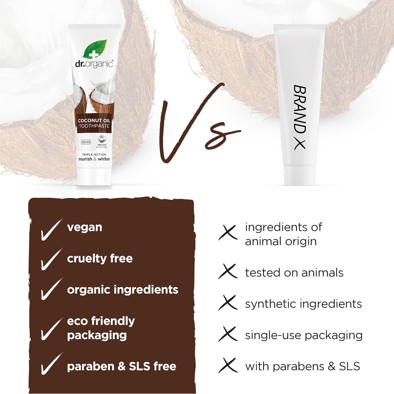 Dr Organic Organic Coconut Oil Toothpaste 100ml