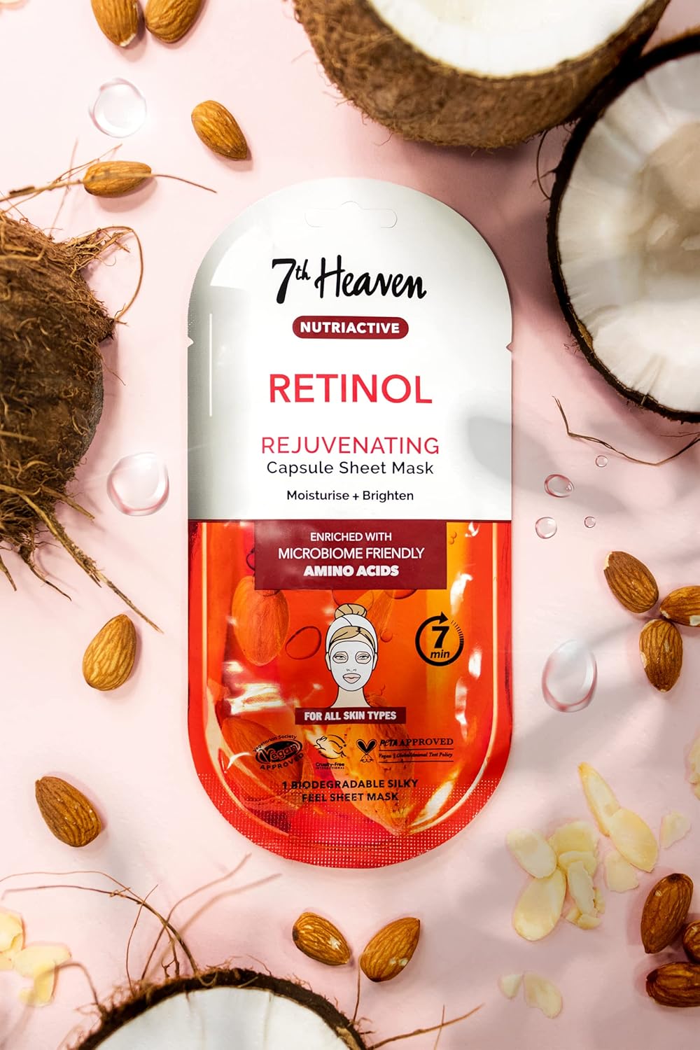 Montagne Jeunesse 7Th Heaven Retinol Rejuvenating Serum Capsule Sheet Mask - Afro Hair Boutique